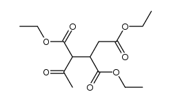 4-oxo-pentane-1,2,3-tricarboxylic acid triethyl ester结构式