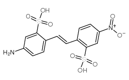 4-硝基-4’-氨基二苯-2,2’-二磺酸结构式
