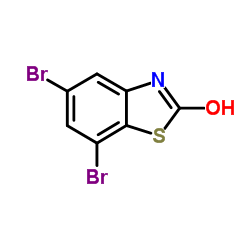 5,7-Dibromo-1,3-benzothiazol-2(3H)-one结构式