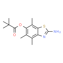 Propanoic acid,2,2-dimethyl-,2-amino-4,5,7-trimethyl-6-benzothiazolyl ester picture