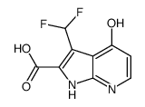 3-(Difluoromethyl)-4-hydroxy-1H-pyrrolo[2,3-b]pyridine-2-carboxyl ic acid Structure