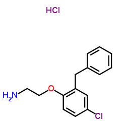 2-(2-Benzyl-4-chlorophenoxy)ethanamine hydrochloride (1:1)结构式