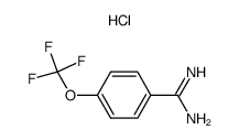 4-(Trifluoromethoxy)benzimidamide(HCl)结构式