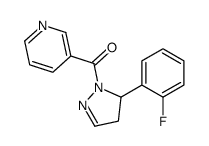 [3-(2-fluorophenyl)-3,4-dihydropyrazol-2-yl]-pyridin-3-ylmethanone Structure