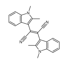 1,2-dicyano-1,2-bis(1,2-dimethyl-3-indolyl)ethene结构式