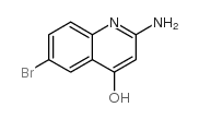 2-AMINO-6-BROMOQUINOLIN-4-OL structure
