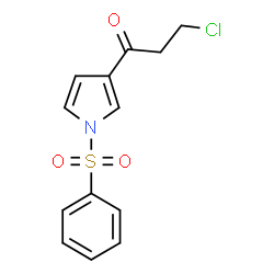 3-Chloro-1-[1-(phenylsulfonyl)-1H-pyrrol-3-yl]-1-propanone结构式