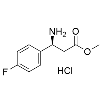 Methyl (S)-3-amino-3-(4-fluorophenyl)propanoate hydrochloride structure