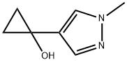 1-(1-methyl-1H-pyrazol-4-yl)cyclopropanol Structure