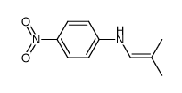 N-(p-nitrophenyl)-2-methylprop-1-enamine结构式