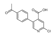 5-(4-acetylphenyl)-2-chloropyridine-4-carboxylic acid结构式