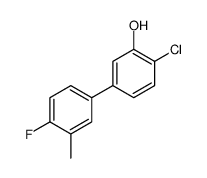 2-chloro-5-(4-fluoro-3-methylphenyl)phenol结构式
