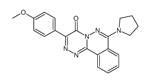 3-(4-methoxyphenyl)-7-pyrrolidin-1-yl-[1,2,4]triazino[3,4-a]phthalazin-4-one Structure