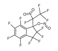 Perfluoro-1-(1-nitroethyl)indanyl-1-nitrite结构式