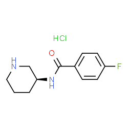 (S)-4-Fluoro-N-(piperidin-3-yl)benzamidehydrochloride结构式