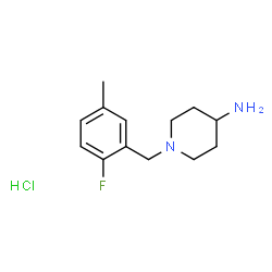 1-(2-Fluoro-5-methylbenzyl)piperidin-4-amine dihydrochloride Structure