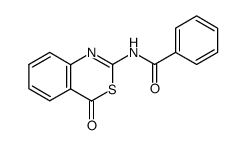 2-Benzoylamino-4-oxo-4H-3,1-benzothiazin结构式