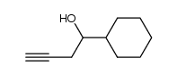1-cyclohexyl-but-3-yn-1-ol结构式