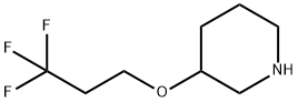 3-(3,3,3-trifluoropropoxy)piperidine Structure