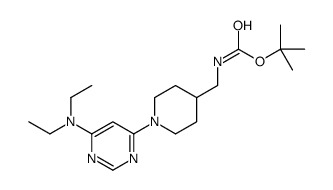 [1-(6-Diethylamino-pyrimidin-4-yl)-piperidin-4-ylmethyl]-carbamic acid tert-butyl ester图片