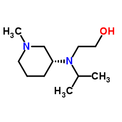 2-{Isopropyl[(3R)-1-methyl-3-piperidinyl]amino}ethanol结构式