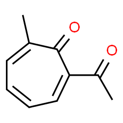2,4,6-Cycloheptatrien-1-one, 2-acetyl-7-methyl- (9CI) Structure