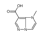 1-methyl-1H-imidazo[1,2-b]pyrazole-7-carboxylic acid(SALTDATA: FREE)结构式