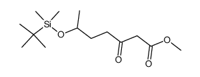 Methyl (3-Oxo-6-tert-butyldimethylsilyloxy)heptanoate Structure