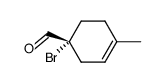 (R)-1-bromo-4-methylcyclohex-3-ene-1-carboxaldehyde Structure