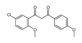 1-(5-chloro-2-methoxyphenyl)-3-(4-methoxyphenyl)propane-1,3-dione结构式