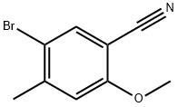 5-bromo-2-methoxy-4-methylbenzonitrile structure