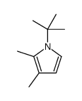 1-tert-butyl-2,3-dimethylpyrrole结构式