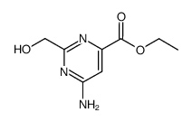 6-amino-4-(ethoxycarbonyl)-2-(hydroxymethyl)pyrimidine结构式