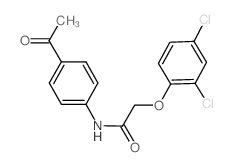 N-(4-acetylphenyl)-2-(2,4-dichlorophenoxy)acetamide Structure