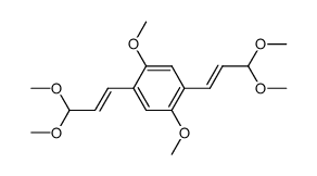 (E,E)-1,4-bis(3,3-dimethoxy-1-propenyl)-2,5-dimethoxybenzene Structure
