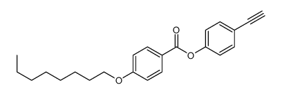 (4-ethynylphenyl) 4-octoxybenzoate结构式