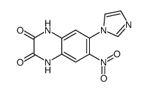 6-(1H-Imidazol-1-yl)-7-nitro-2,3-quinoxalinediol结构式