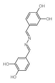 Benzaldehyde,3,4-dihydroxy-, 2-[(3,4-dihydroxyphenyl)methylene]hydrazone structure