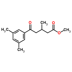 Methyl 5-(3,5-dimethylphenyl)-3-methyl-5-oxopentanoate structure