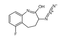 3-azido-6-fluoro-1,3,4,5-tetrahydro-1-benzazepin-2-one结构式