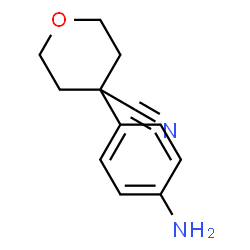 4-(4-Aminophenyl)tetrahydro-2H-pyran-4-carbonitrile Structure