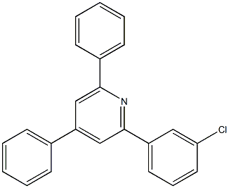 2-(3-chlorophenyl)-4,6-diphenylpyridine Structure