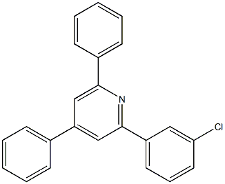 2-(3-chlorophenyl)-4,6-diphenylpyridine结构式