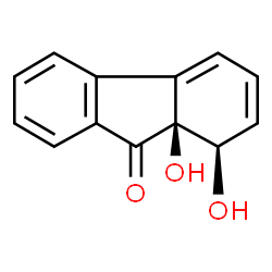 1,1a-dihydroxy-1-hydrofluoren-9-one Structure