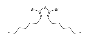 2,5-Dibromo-3,4-dihexylthiophene structure