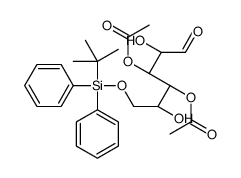 3,4-双邻乙酰基-6-邻-(叔丁基二苯基甲硅烷基)-D-葡萄烯糖结构式