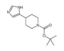 2-Methyl-2-propanyl 4-(1H-imidazol-4-yl)-1-piperidinecarboxylate structure