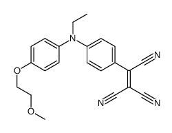2-[4-[N-ethyl-4-(2-methoxyethoxy)anilino]phenyl]ethene-1,1,2-tricarbonitrile Structure