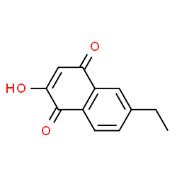 1,4-Naphthalenedione, 6-ethyl-2-hydroxy- (9CI)结构式