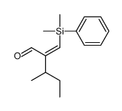 2-[[dimethyl(phenyl)silyl]methylidene]-3-methylpentanal结构式